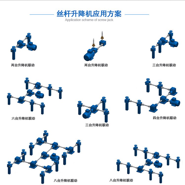 絲杠升降機聯動平臺方案